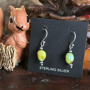 925 Sterling Palomino turquoise earrings